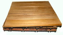 Wooden Bathroom Mat