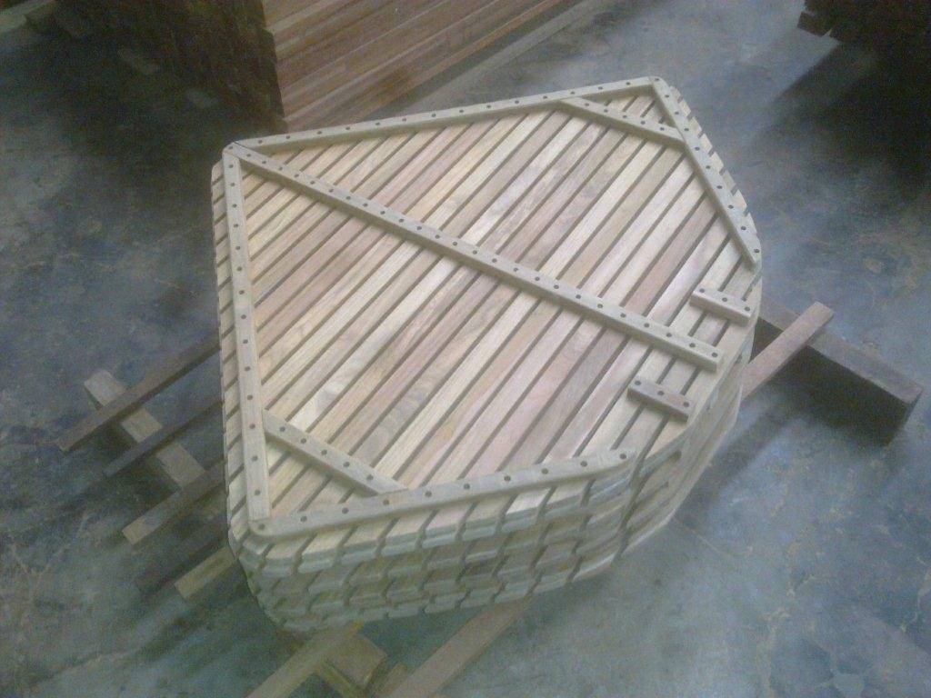 Wooden Bathroom Mat